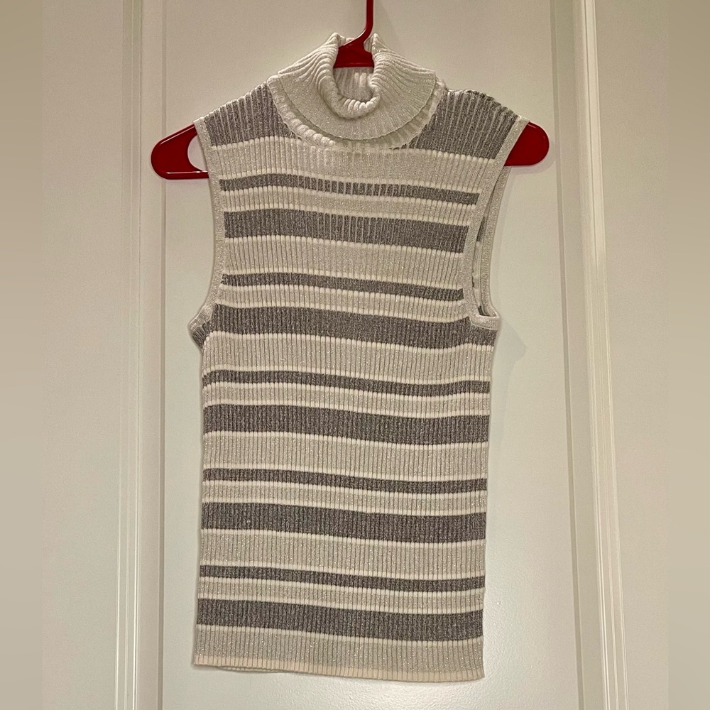 Linea Donna Italian Knitwear Vintage Striped Tank Size XL